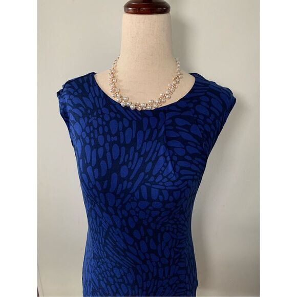 Loft size xs petite blue dress - Picture 2 of 4